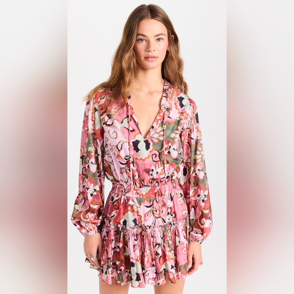 Misa Los Angeles Lorena Cotton Short Dress Size Xs